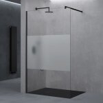 Sogood paroi de douche transparent avec bande opaque 140cm pare - douche verre de 10mm bremen02ms 140x200cm ... Sogood paroi de douche transparent avec bande opaque 140cm pare - douche verre de 10mm bremen02ms 140x200cm ...