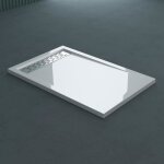 Doporro receveur de douche 90x100cm bac � douche blanc xetro04w acrylique 90x100x5cm