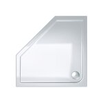 Sogood receveur de douche design pentagonal ultra plat 4cm bac  douche acrilique faro05 80x80x4