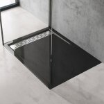 Sogood receveur de douche noir 90x120cm bac  douche xetro4 rectangulaire extra plat 5cm + bonde al02 ...