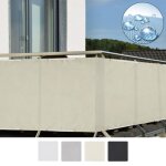 Sol royal brise vue pour balcon 500x90cm creme solvision pb2 pes en polyester avec oeillets et cordons ... Sol royal brise vue pour balcon 500x90cm creme solvision pb2 pes en polyester avec oeillets et cordons ...