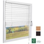 Sol royal fsc store vnitien en bois soldecor jh3 - blanc 80x130cm - lamelles cologiques ? pour fentres ...