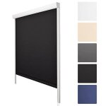Sol royal k24 store a cassette 120x175cm noir - store droit occultant isolant - avec cardre complet - ...