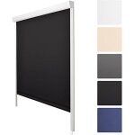 Sol royal k24 store a cassette 90x175cm noir - store droit occultant isolant - avec cardre complet - ...