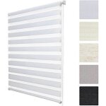Sol royal soldecor dl2 store enrouleur jour nuit - avec ou sans perage - 40x150cm blanc - mcanisme ...