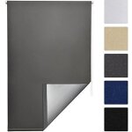 Sol royal store enrouleur occultant et isolant thermique 60x160cm anthracite - solreflect t42 - montage ...