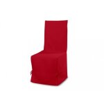 Housse de chaise en coton panama rouge