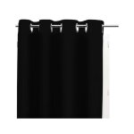 Rideau � oeillets 135x250 cm occultant noir par soleil docre