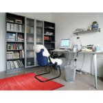 Tapis salon en bambou larges lattes ganse rouge 160x230