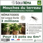 Solunema - nmatodes sf - mouches des terreaux - 3 millions pour 12  15 pots soit environ 3m