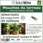 Solunema - traitement mouches des terreaux - 25 millions n�matodes