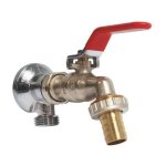 Robinet arrosage orientable 15 / 21 - 20 / 27 laiton chromé + applique murale sans écrou Robinet arrosage orientable 15 / 21 - 20 / 27 laiton chromé + applique murale sans écrou