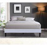 Sommier 160x200 cm - nuits dor - d�houssable - housse lavable - 13 lattes en peuplier - pieds 20 cm