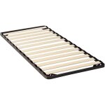 Sommier 90x190cm - frixovel sommiers � lattes sans pied pour adulte - noir - 1 place - a lattes - 13 ...