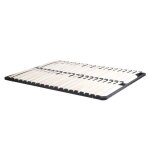Sommier cadre à lattes 120 x 200 cm - 2x19 lattes - sans pieds - noir - kalista de ysmée Sommier cadre à lattes 120 x 200 cm - 2x19 lattes - sans pieds - noir - kalista de ysmée