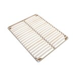 Sommier cadre  lattes 180 x 200 cm - 2x19 lattes - sans pieds - beige - kalista de ysme