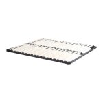 Sommier cadre  lattes 180 x 200 cm - 2x19 lattes - sans pieds - noir - kalista de ysme