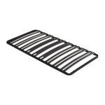 Sommier cadre � lattes 90 x 190 cm - 15 lattes - 3 zones soutien lombaire renforc� - sans pied - noir ...