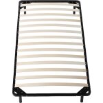Sommier cadre  lattes metal 120x190 cm - montage rapide - epaisseur 1. 2 mm - confort optimal - usage ...