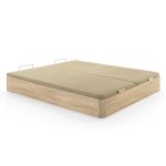 Sommier coffre 180 x 200 cm - naturel clair - hestia de ysm�e
