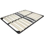 Sommier ergonomique � lattes avec zone lombaire renforc�e - mon mobilier design - 160x200 cm - noir - ...