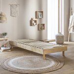 Sommier kit enfant en bois massif naturel 90x190 - bois naturel - terre de nuit