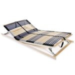 Vidaxl sommier � lattes avec 42 lattes 7 zones 140 x 200 cm