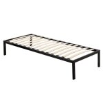 Sommier  lattes en bois avec pieds en acier robuste - mon mobilier design - 90x200 cm - 14 lattes - ...