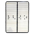 Sommier � lattes - mon mobilier design - doze - 180x200 cm - r�glable - noir - 2 places