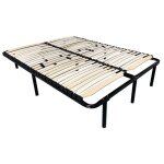 Sommier � lattes r�glables - mon mobilier design - doze - 56 lattes - noir - 180x200 cm