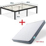 Sommier + matelas ressorts et m�moire de forme - 140x190 cm - 21 cm - equilibr�