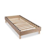 Sommier monolattes blandice naturel - 90 x 190 cm