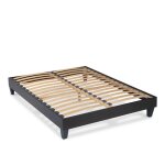 Sommier monolattes blandice noir - 140 x 190 cm Sommier monolattes blandice noir - 140 x 190 cm