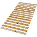 Sommier en pin massif 15 lattes sans cadre couchage 120x200 cm