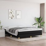Sommier � ressorts - fydun - noir - 180x200 cm - tissu 100% polyester - montage facile