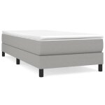 Sommier  ressorts - salalis - dp00708 - gris clair - 80x200 cm - tissu durable