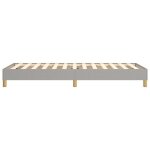 Sommier � ressorts de lit gris clair 80x200 cm tissu - shipenophy - m1764