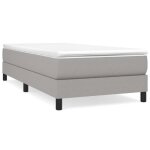 Sommier  ressorts - salalis - dp24997 - gris clair - 90x190 cm - tissu 100% polyester