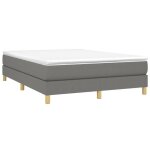 Sommier  ressorts - salutuya - tj4155 - gris fonc - 140x190 cm - tissu durable