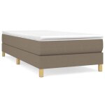Sommier  ressorts de lit - keenso - taupe 90x190 cm - tissu ab3120578 - tapissier - pieds inclus