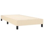 Sommier � ressorts de lit - mothinessto - cr�me 80x200 cm - tissu - classique - intemporel