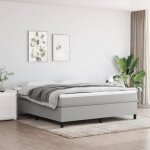 Sommier � ressorts de lit - mothinessto - gris clair - tapissier - 180x200 cm