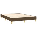 Sommier � ressorts de lit - mothinessto - marron fonc� - 140x200 cm - tissu
