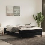 Sommier à ressorts - salutuya - tj37787 - velours noir - 140x190 cm - 2 places Sommier à ressorts - salutuya - tj37787 - velours noir - 140x190 cm - 2 places