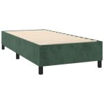 Sommier � ressorts de lit - zerodis - vert fonc� - 80x200 cm - velours