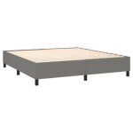 Sommier � ressorts de lit - zerone - gris fonc� - 180x200 cm
