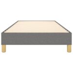 Sommier  ressorts - mothinessto - gris fonc - 80x200 cm - tissu 100% polyester - montage facile