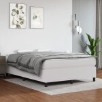 Sommier � ressorts - mothinessto - ly2760 - similicuir blanc - 140x190 cm - 2 places