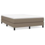 Sommier  ressorts - salutuya - bd24010 - 140x200 cm - tissu 100% polyester - couleur taupe
