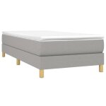 Sommier à ressorts - salutuya - tj5886 - gris clair - 80x200 cm - tissu 100% polyester Sommier à ressorts - salutuya - tj5886 - gris clair - 80x200 cm - tissu 100% polyester
